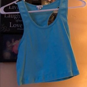 Garage Blue Crop Tank